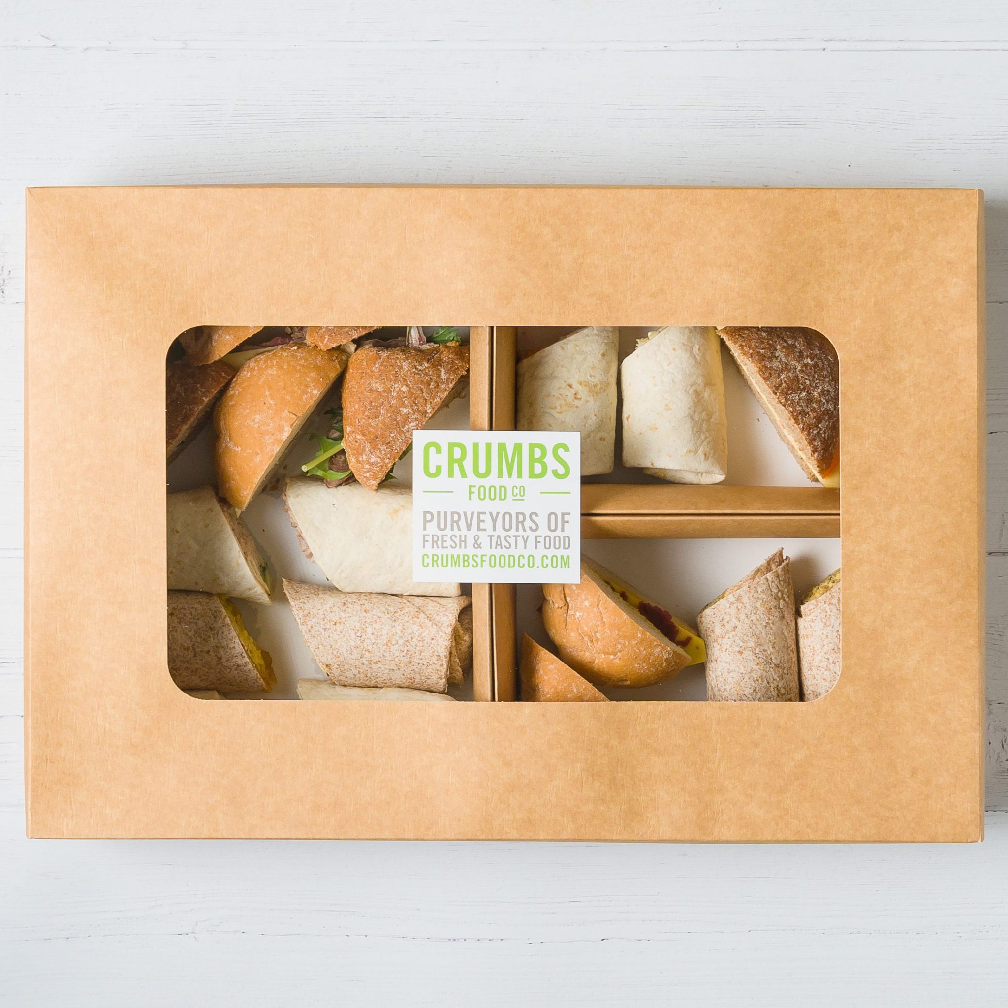 Large Wrap and Roll Selection Crumbs Food Co Catering Service