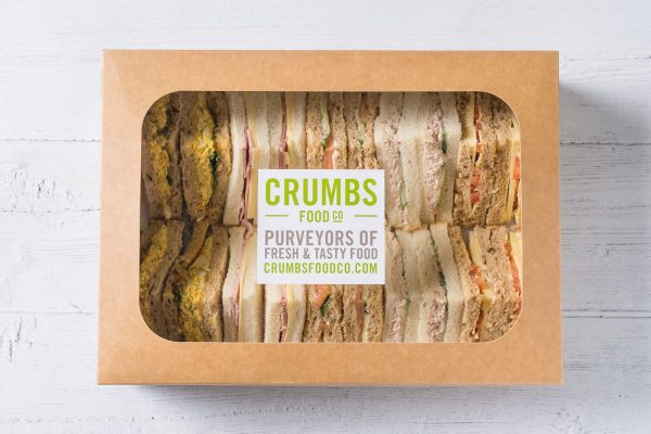 small sandwich platter in a box