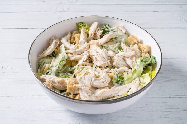 chicken salad in a bowl