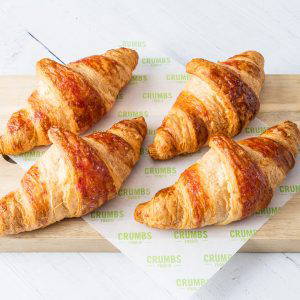 Freshly Baked Vegan Raspberry Croissants