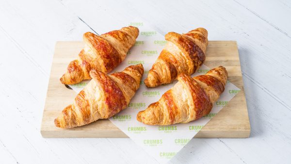 Freshly Baked Vegan Raspberry Croissants