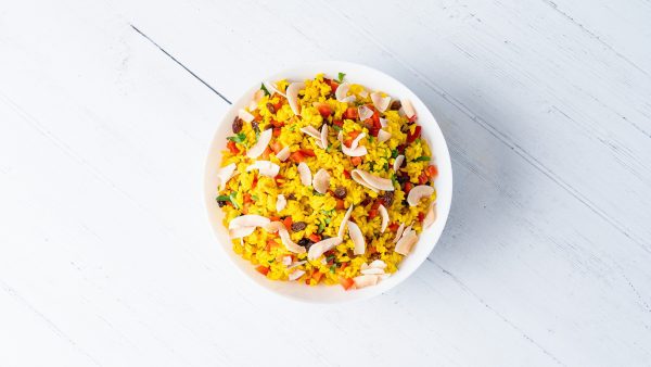 Curried Rice and Coconut Salad