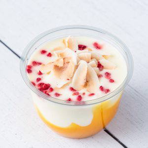 Mango and Coconut Yoghurt Pots